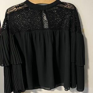 Abercrombie & Fitch Black Mesh Top